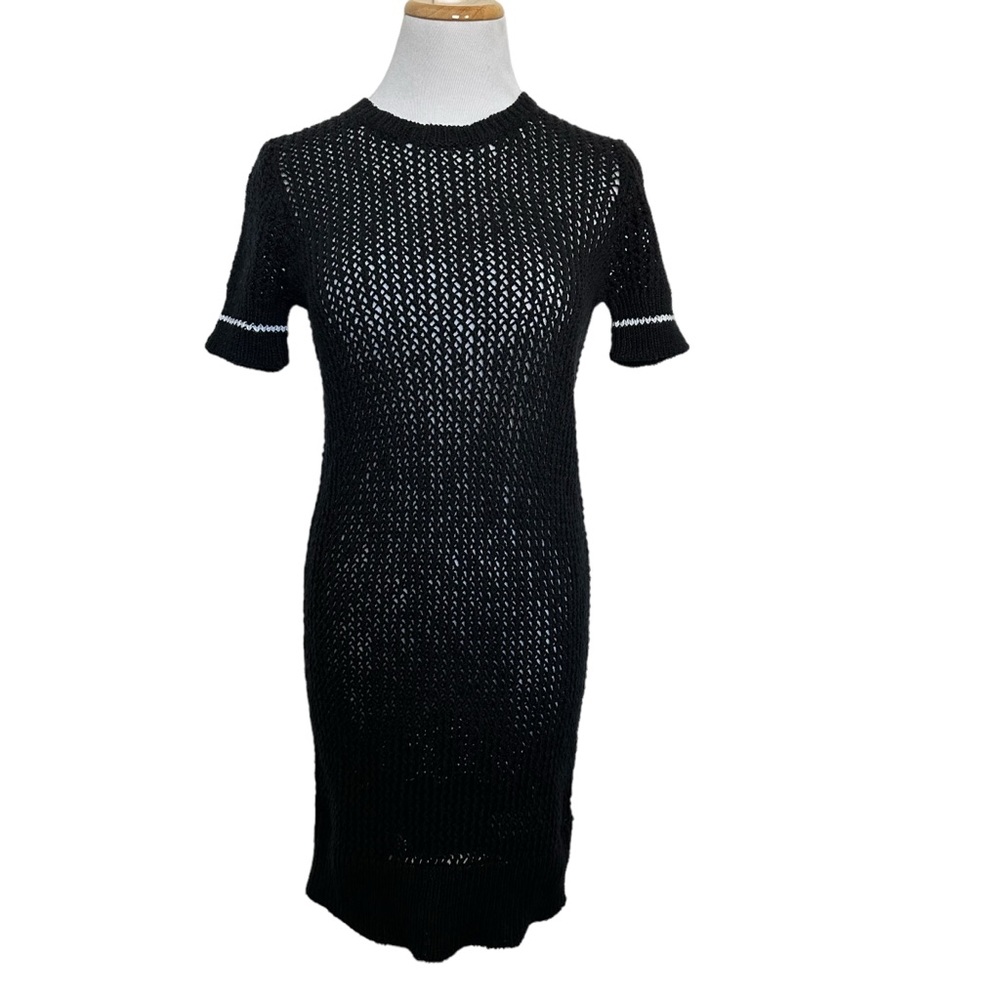 James Perse Crochet Open Knit Dresss
